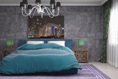Illustration of the bedroom interior